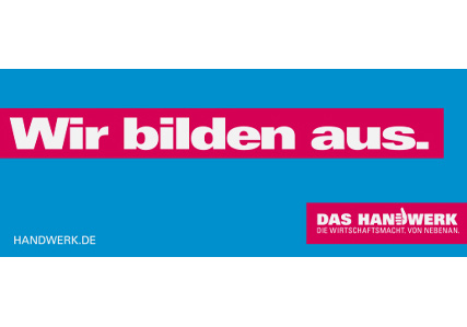 Aufkleber - Wir bilden aus - Das Handwerk